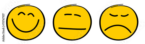 gelbe Smileys