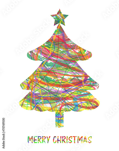 albero di natale astratto