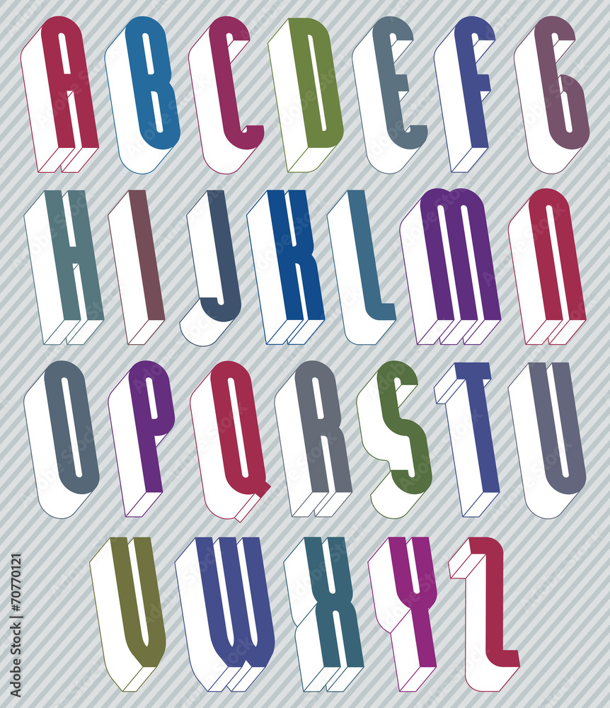 3d font with good style, simple shaped letters alphabet. 3d font with good style, simple shaped letters alphabet.