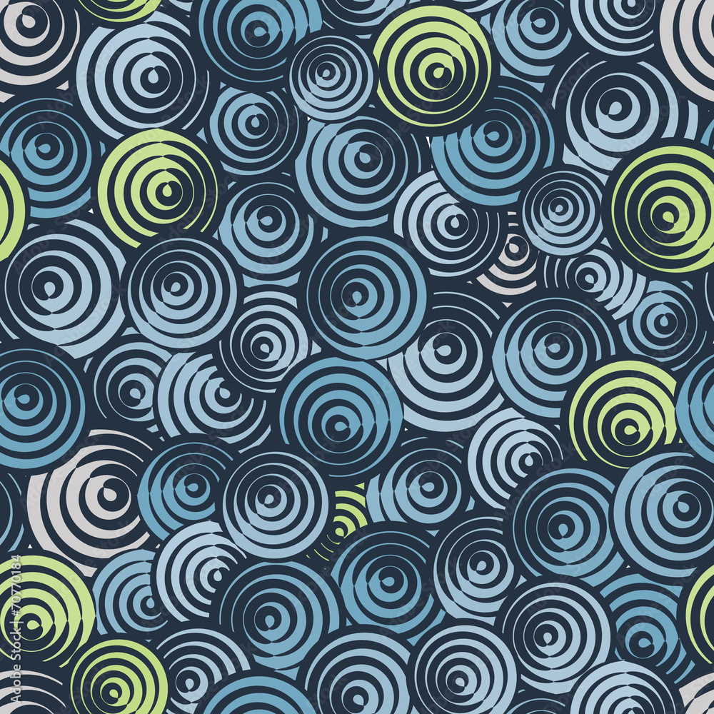 Funky circles retro style seamless pattern. Funky circles retro style seamless pattern.