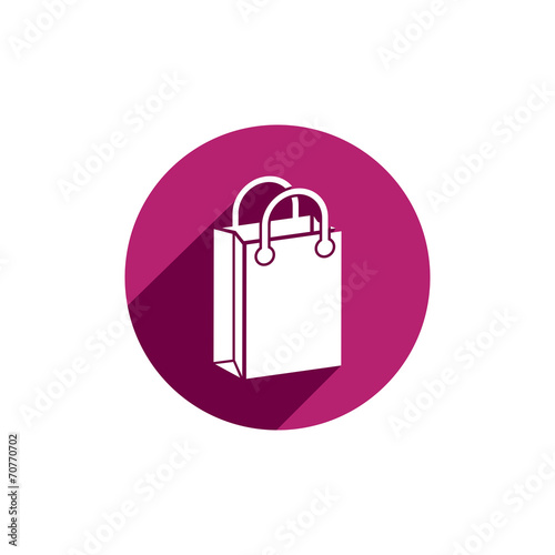 Shopping bag vector icon is...