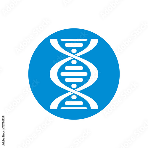 Dna vector icon isolated on...