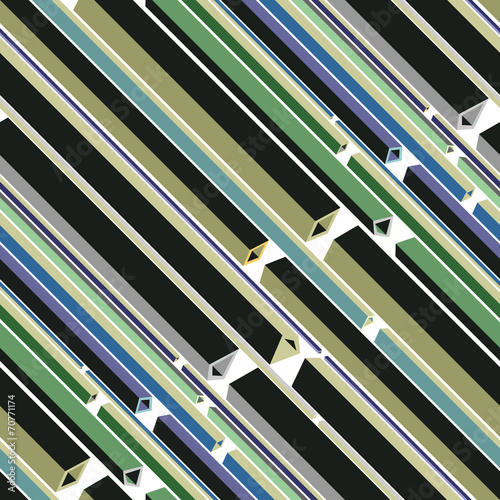 Colorful factory horizontal armature on white background.