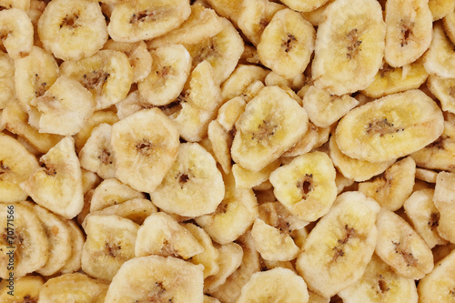 Banana chips abstract background texture © sarahdoow