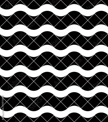 Mosaic tiles seamless pattern, vector background. © Sylverarts
