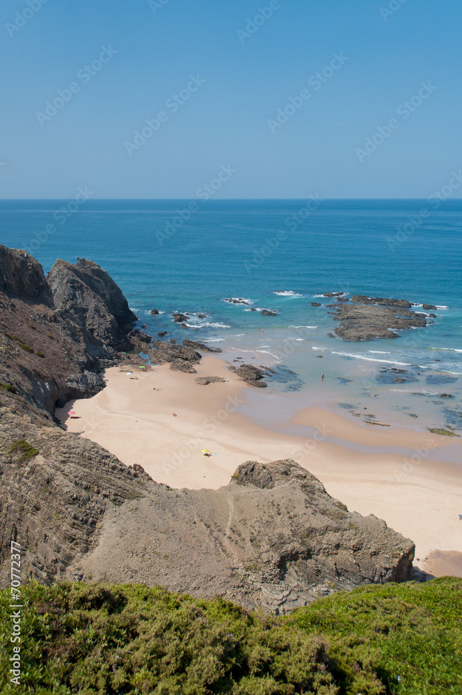 Beach in Algarve coast, summertime in Portugal Beach in Algarve coast, summertime in Portugal
