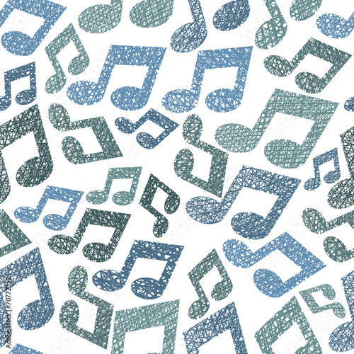 Music theme seamless patter...
