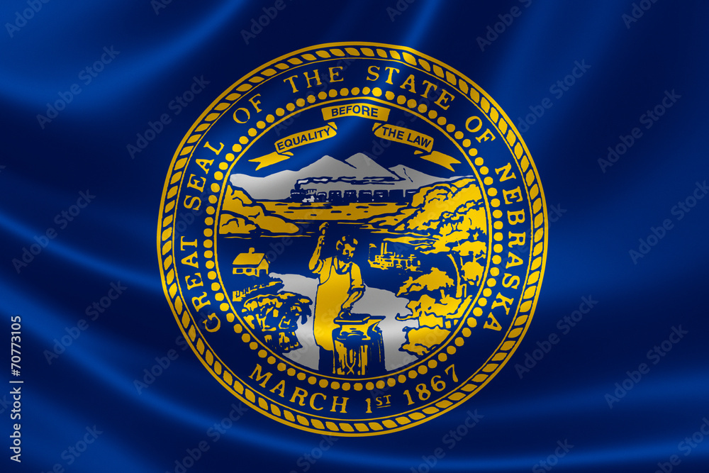 Obraz premium Nebraska State Flag