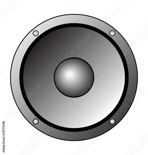 Grey toned speaker clip art