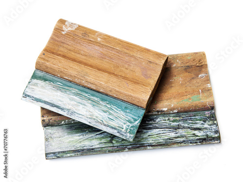 Obraz na plátne Screen printing squeegee on white background