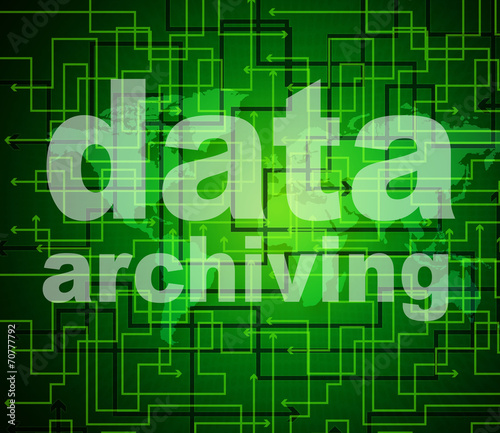 Data Archiving Shows Library Catalog And Backup