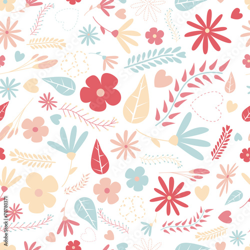cute flower seamless pattern
