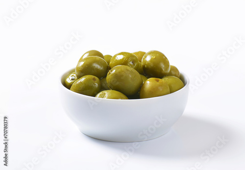 Photos Brine-cured green olives