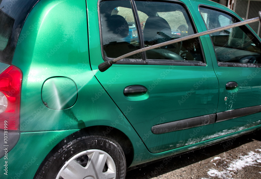 Fototapeta premium car cleaning
