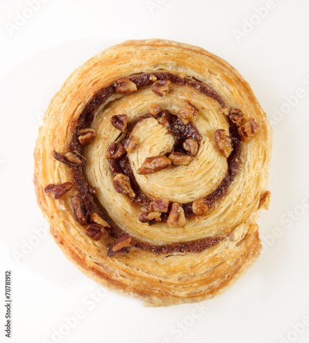 danish cake with broken peanut