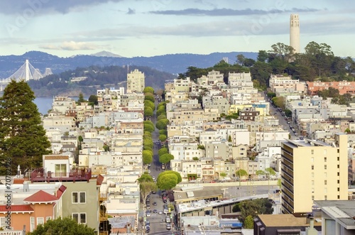 Canvas Print Coit Tower, San Francisco