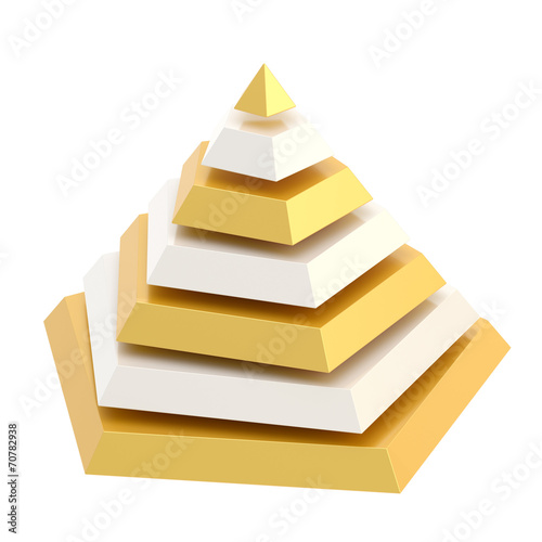 Divided into segments pyramid
