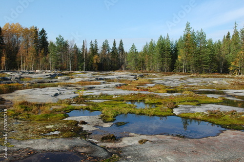 Autumn in Karelia, North of Russia