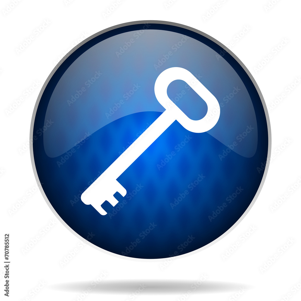 key internet blue icon key internet blue icon