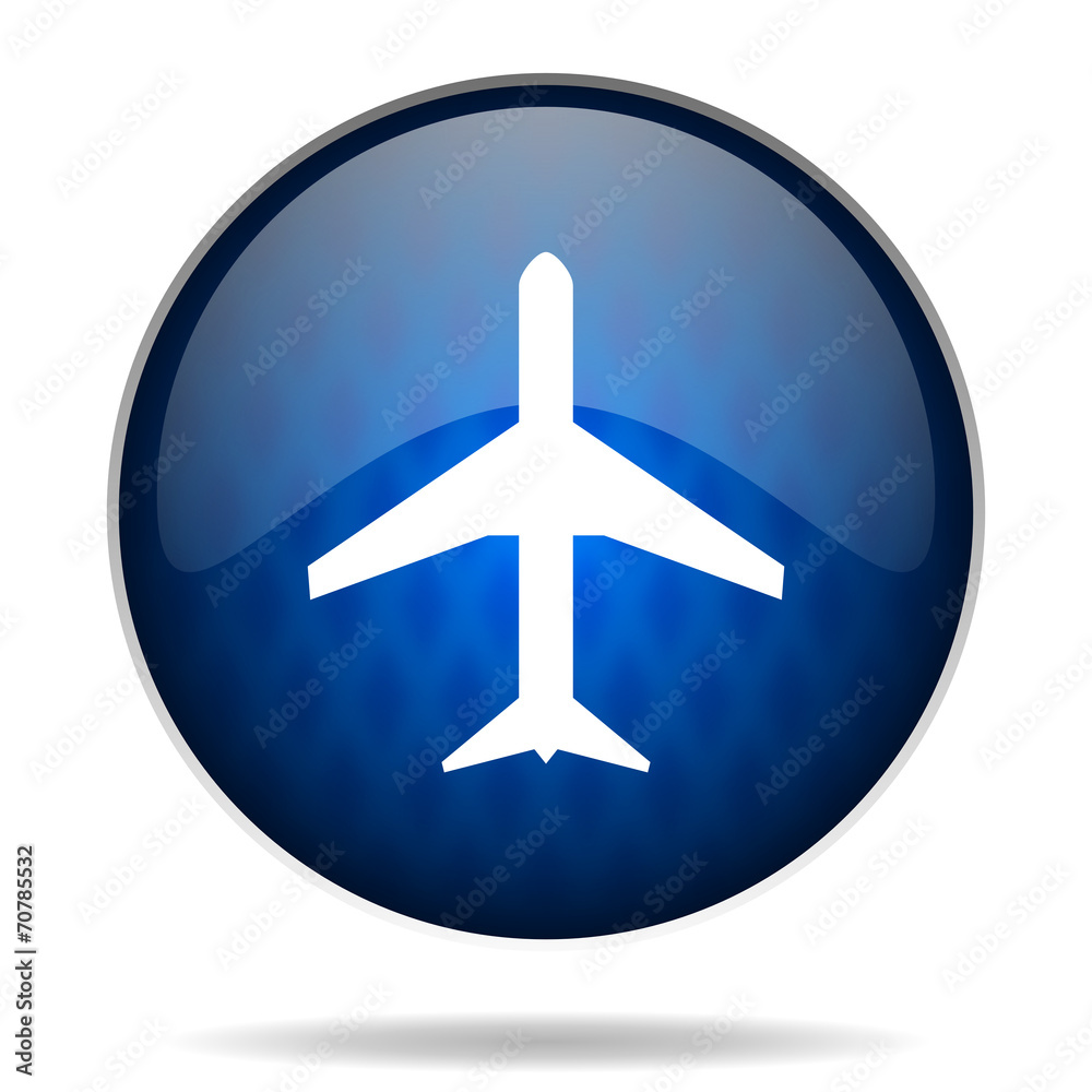 plane internet blue icon