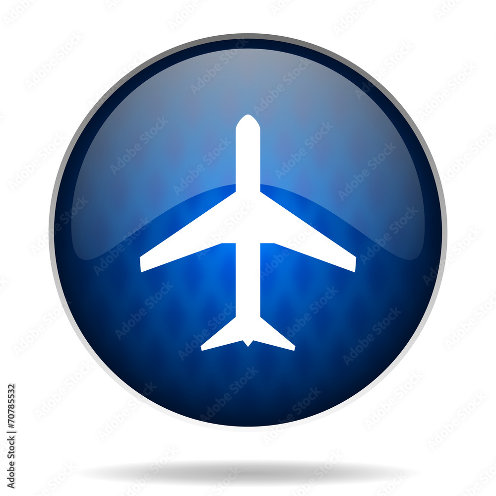 plane internet blue icon plane internet blue icon