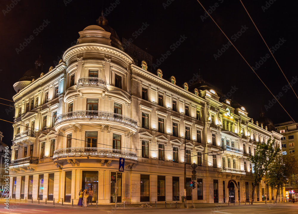 Grand Hotel du Boulevard in Bucharest, a Romanian historic monum
