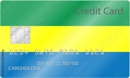 Kreditkarte Gabun Design
