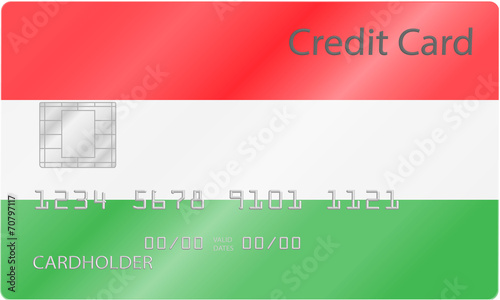 Kreditkarte Ungarn Design