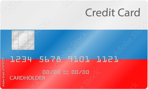 Kreditkarte Russland Design