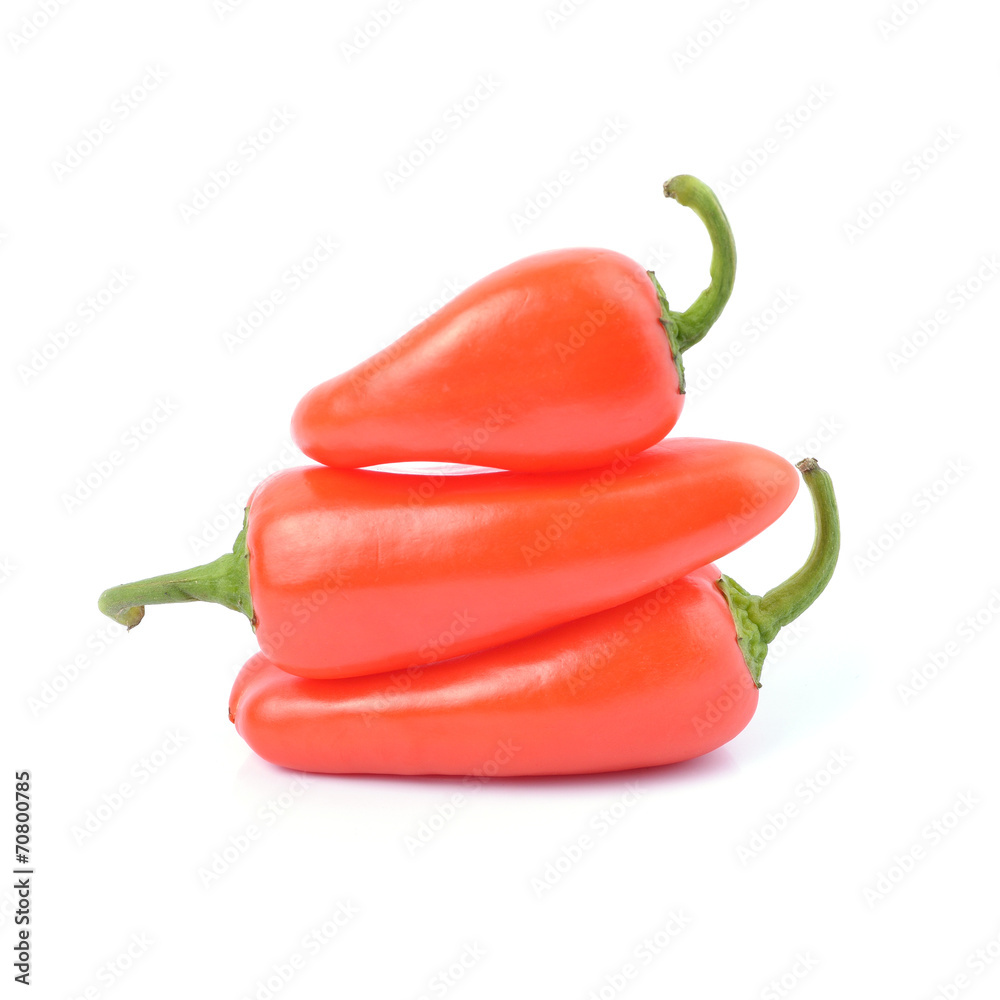 red paprika pepper isolated red paprika pepper isolated
