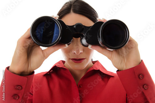 woman with binoculars © jayfish