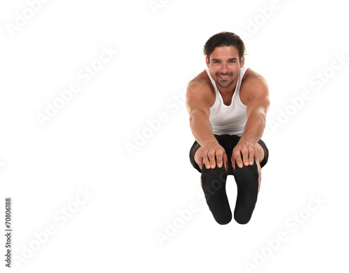 Man Stretching