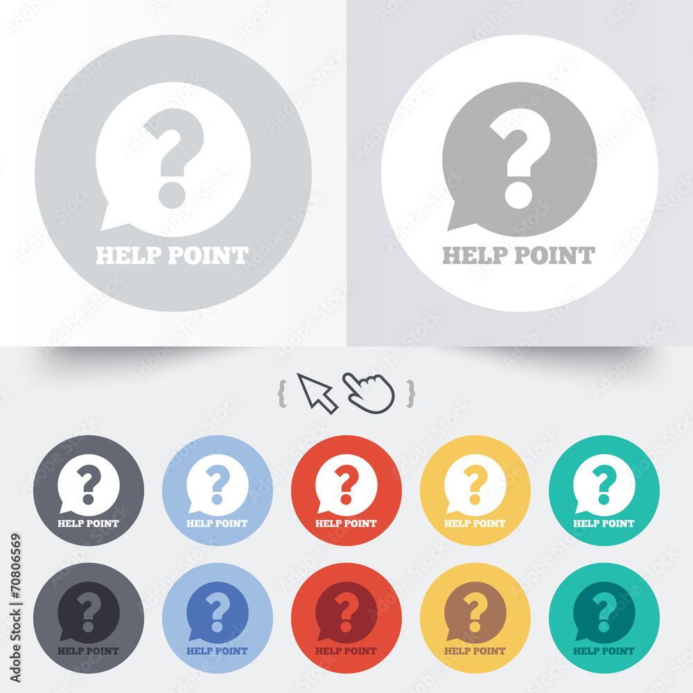Help point sign icon. Question symbol.