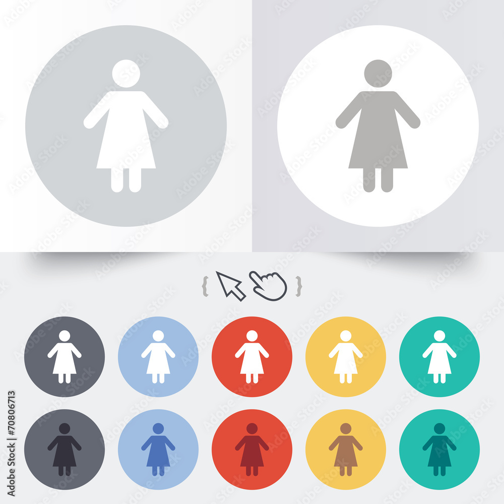 Female sign icon. Woman human symbol. Female sign icon. Woman human symbol.