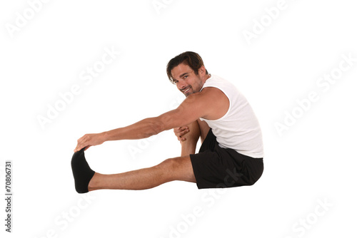 Man Stretching