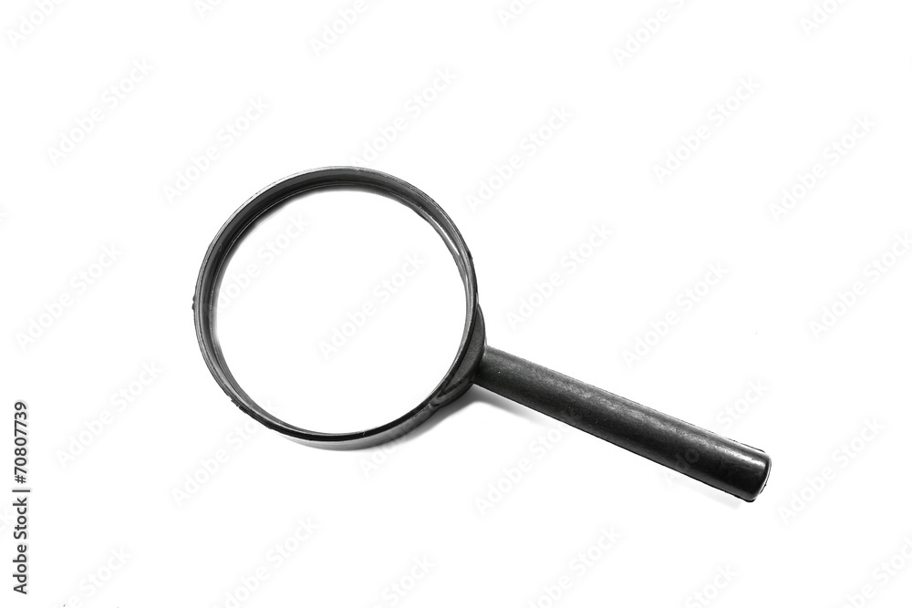 Magnifying glass on white background Magnifying glass on white background