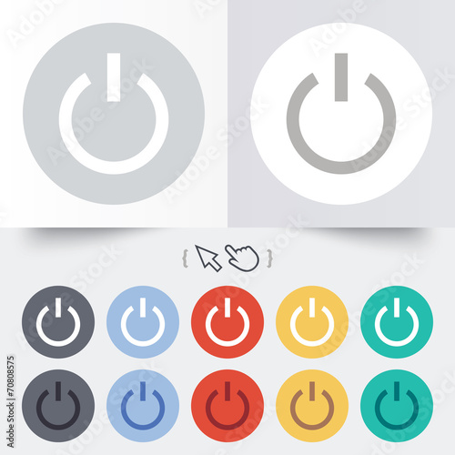 Power sign icon. Switch on symbol.