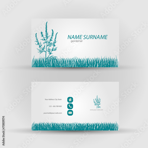 business card - gardener