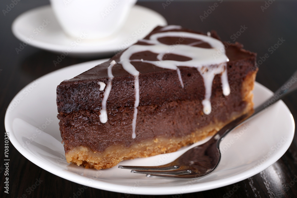 Piece of chocolate cake Piece of chocolate cake