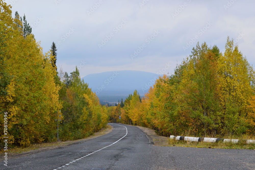 осень.дорога кандалакша-умба