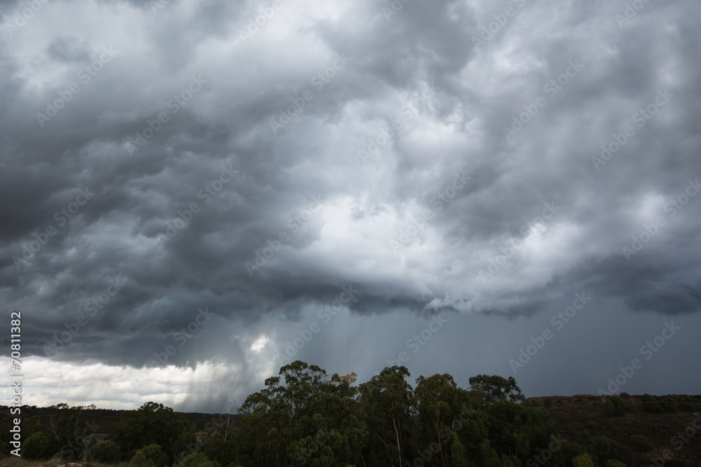 Storm clouds in Ayamonte, Spain