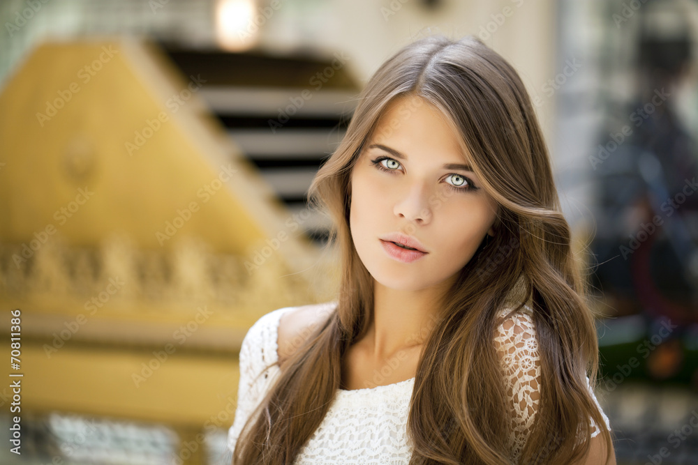 Young beautiful woman