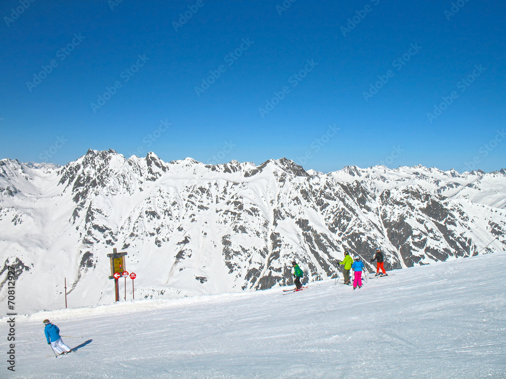 Alpen skiing