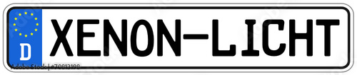 Xenon Licht Schild  #140928-svg08