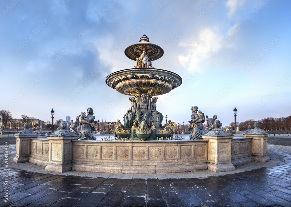 Place de la concorde Fontaine