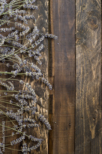 Fototapeta Naklejka Na Ścianę i Meble -  Lavender on rustic wooden background