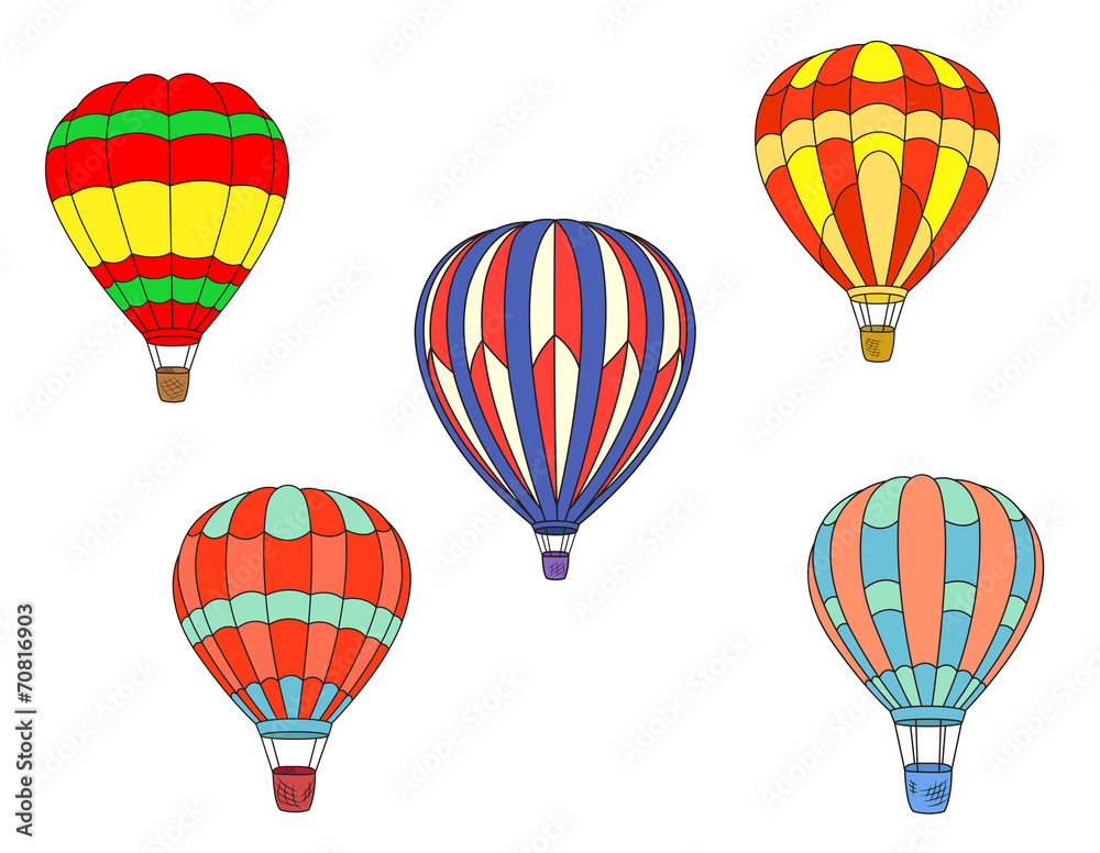 Obraz premium Colorful air balloons