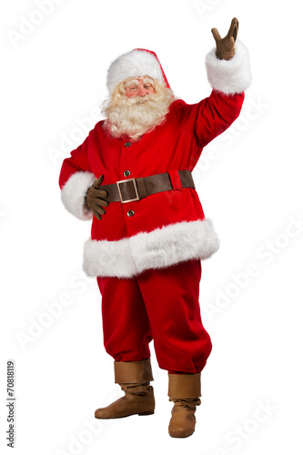 Santa Claus with his hands open