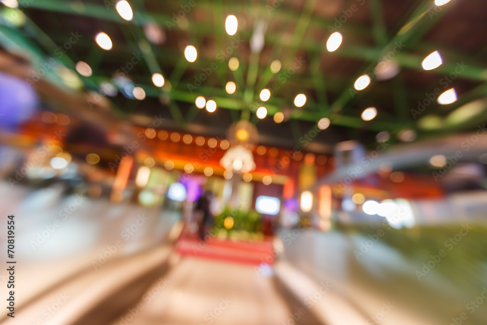 Blurred moving escalator Blurred moving escalator