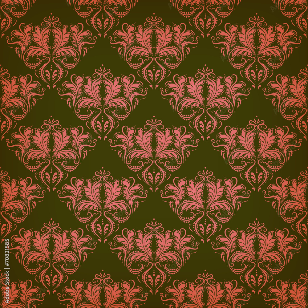 Seamless pattern with floral motifs
